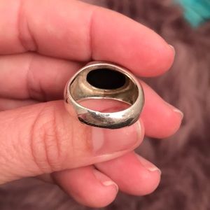 Sterling Silver Ring w/Onyx